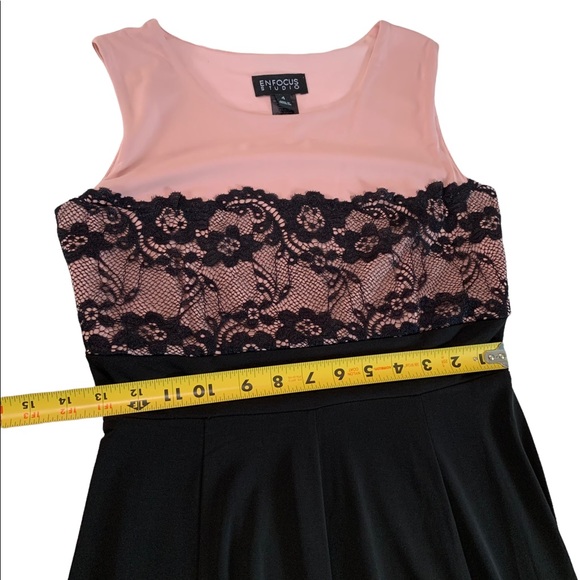 Enfocus Studio Sleeveless With Lace Trim Mini Dress Size 4 - Picture 7 of 16